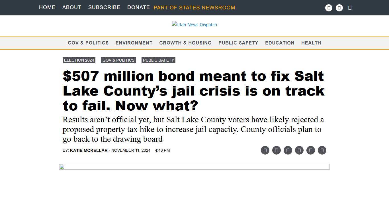 $507 million bond meant to fix Salt Lake County’s jail crisis is on track to fail. Now what? • Utah News Dispatch